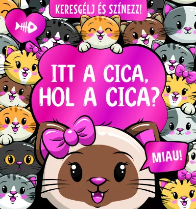 Keresgélj és színezz - Itt a cica, hol a cica? Outlet