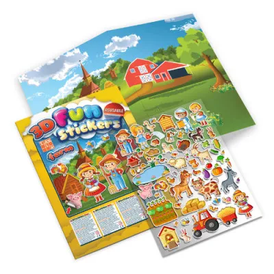 Bestseller Vidám farm 3D matricákkal