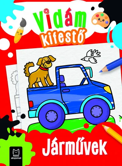 Szezonális akció Vidám kifestő - Járművek