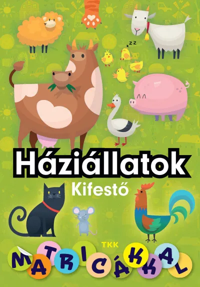 Árengedmény Háziállatok kifestő matricákkal