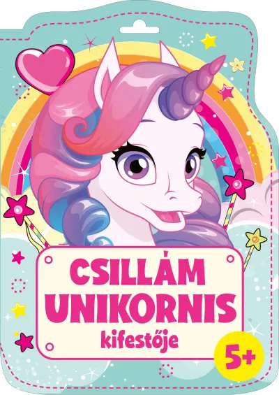 Végkiárusítás Csillám unikornis kifestője - kifestő