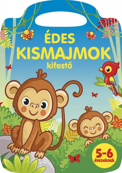 Édes kismajmok kifestő - 5-6 éveseknek Korlátozott ajánlat