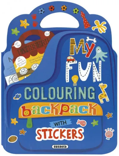 Vedd meg most My Fun Colouring Backpack with Stickers - Boys