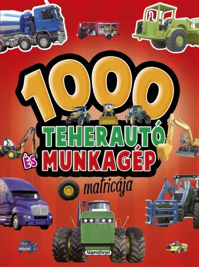 1000 teherautó és munkagép matricája - Piros Rendeld meg most