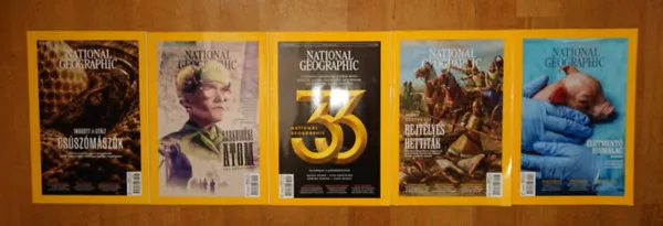 5 lapszáma National Geographic 2025-ös évfolyamából: 2025. február, 2025. március, 2025. április, 2025. május, 2025. június Gyors szállítás