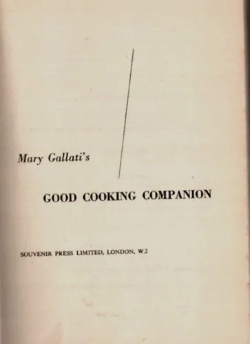 Good Cooking Companion. Újdonság
