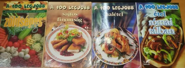 Vásárlói kedvenc 4 db 100 legjobb: étel római tálban + halétel + sajtos finomság + zöldséges finomság