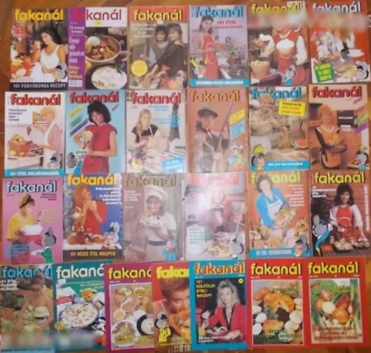 Alacsony ár 25 db-os fakanál 101 sorozat (mártás és köret receptje, tojásrecept, marhahúsból, sertéshúsétel receptje, ünnepi déli-gyümölcsös ételek, fogyókúrás recept, frissensült receptje, étel főtt tésztából, vad-és halétel, szárnyasokból, burgonyás étel receptje