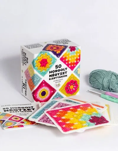 50 horgolt négyzet kártyákon - Mix&match minták Outlet