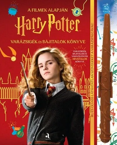 Harry Potter - Varázsigék és bájitalok könyve (varázspálcával) Azonnali szállítás