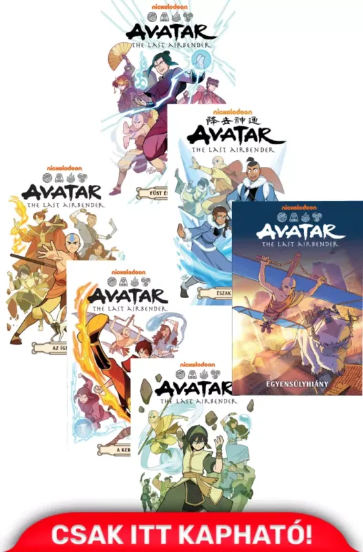 Vásárlói kedvenc AVATAR - Aang legendája 1-5. + Egyensúlyhiány - a teljes trilógia