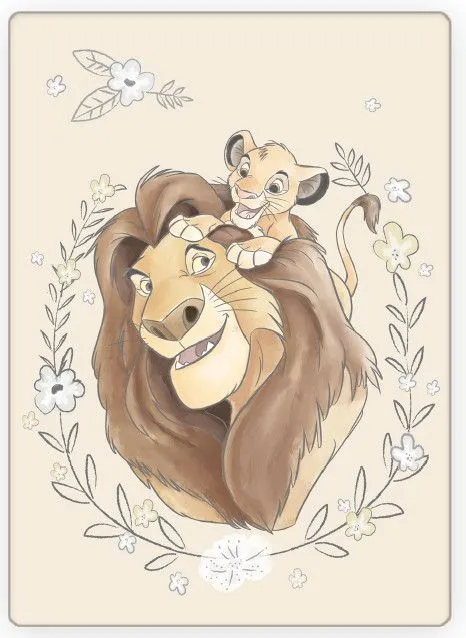 Outlet Disney Az Oroszlánkirály Simba polár takaró 100x140cm