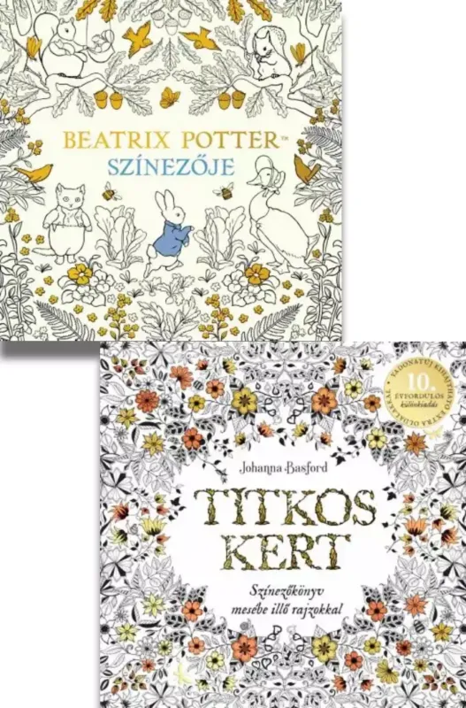 Titkos kert - 10 éves jubileum + Beatrix Potter színezője Outlet