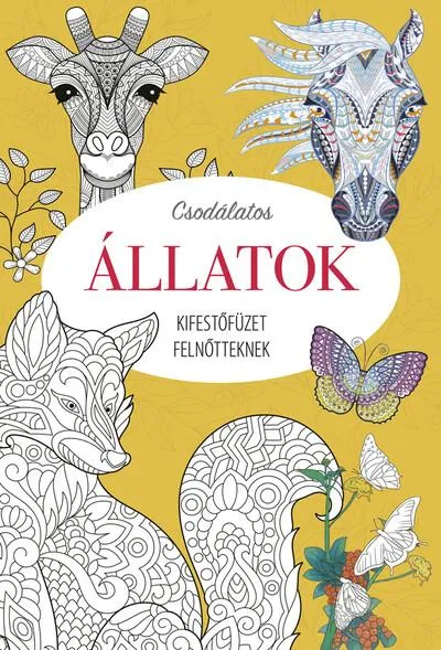 Végkiárusítás Csodálatos állatok - Kifestőfüzet felnőtteknek