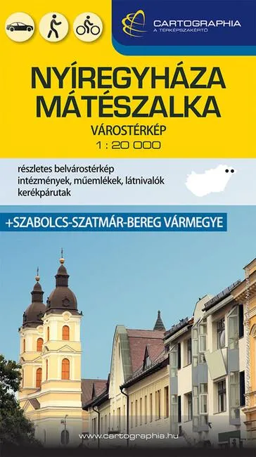 Azonnali szállítás Nyíregyháza, Mátészalka várostérkép + Szabolcs-Szatmár-Bereg vármegye 2023
