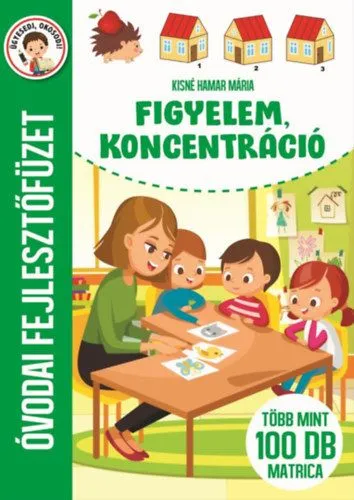 Figyelem, koncentráció - Óvodai fejlesztőfüzet - Több mint 100 db matrica Ajánlat