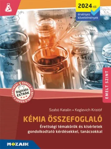 Korlátozott ajánlat Kémia összefoglaló - Érettségi témakörök és kísérletek gondolkodtató kérdésekkel, tanácsokkal - MS-3330U