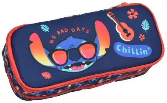 Disney Lilo és Stitch, A csillagkutya Chillin' 2 rekeszes tolltartó 23,5 cm Vásárlói kedvenc
