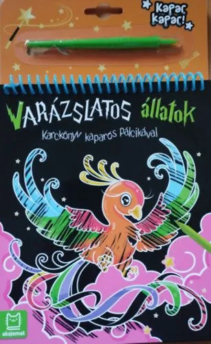 Karckönyv kaparós pálcikával - Varázslatos állatok Expressz kézbesítés