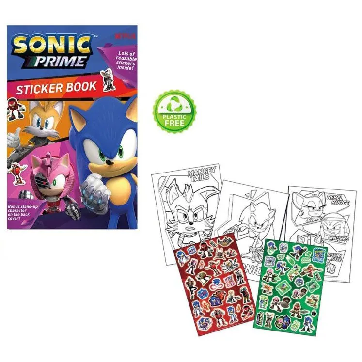 Azonnal elérhető Sonic a sündisznó Prime színező + matrica szett