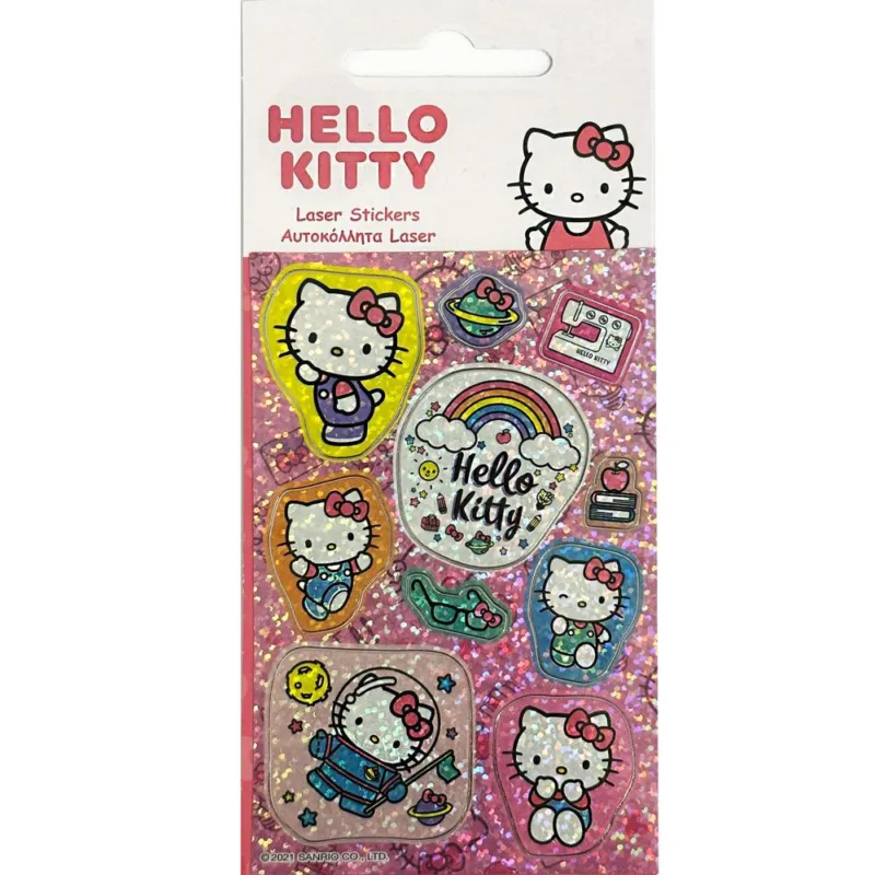 Árengedmény Hello Kitty Shining hologrammos matrica szett