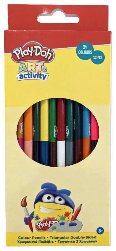 Play-Doh Art kétvégű, háromszögletű színes ceruza készlet Legjobb ár