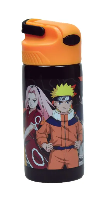 Vásárlói kedvenc Naruto Fire alumínium kulacs akasztóval 500 ml