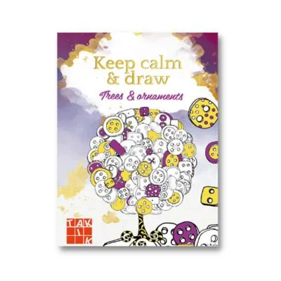 Prémium Keep calm + draw - Trees + ornaments