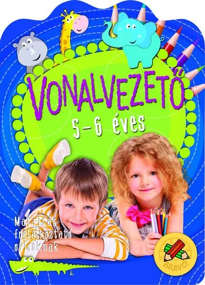 Azonnal elérhető Vonalvezető 5-6 éves - Matricás foglalkoztató ovisoknak