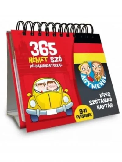 Biztonságos vásárlás Agymenők képes szótanuló naptár - Német 9-11 éveseknek /365 szó példamondatokkal