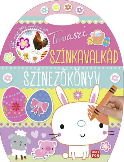 Prémium Tavaszi színkavalkád - Színezőkönyv - Kivehető figurákkal és matricákkal