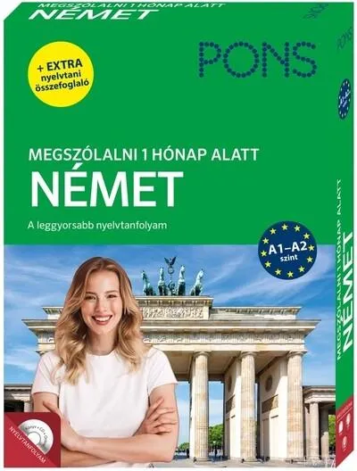 PONS Megszólalni 1 hónap alatt Német + CD és ONLINE hanganyag - A leggyorsabb nyelvtanfolyam Újdonság