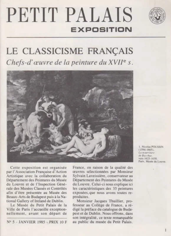Kiárusítás Petit Palais expsition 1985. No.5