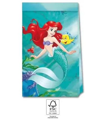 Disney Hercegnők, Ariel Curious papírzacskó 4 db-os FSC Bestseller