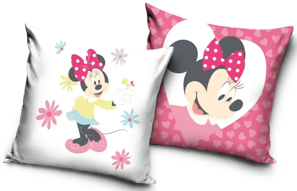 Szezonális akció Disney Minnie párna, díszpárna 40x40 cm