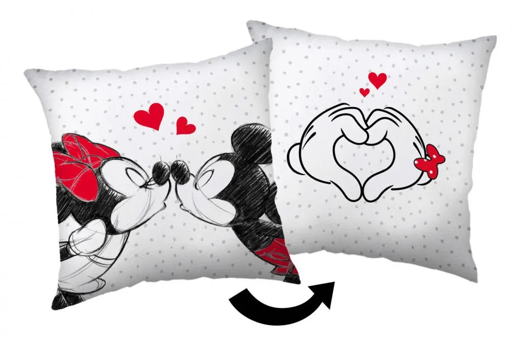 Akció Disney Minnie, Mickey Love párna, díszpárna 40-40 cm
