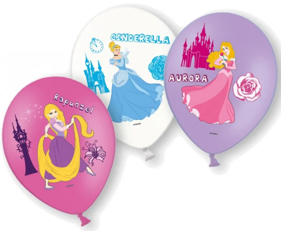 Vásárlói kedvenc Disney Hercegnők Magic léggömb, lufi 6 db-os 11 inch (27,5cm)