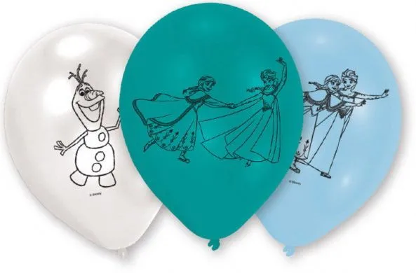 Akciós ár Disney Jégvarázs Dance léggömb, lufi 6 db-os 9 inch (22,8 cm)