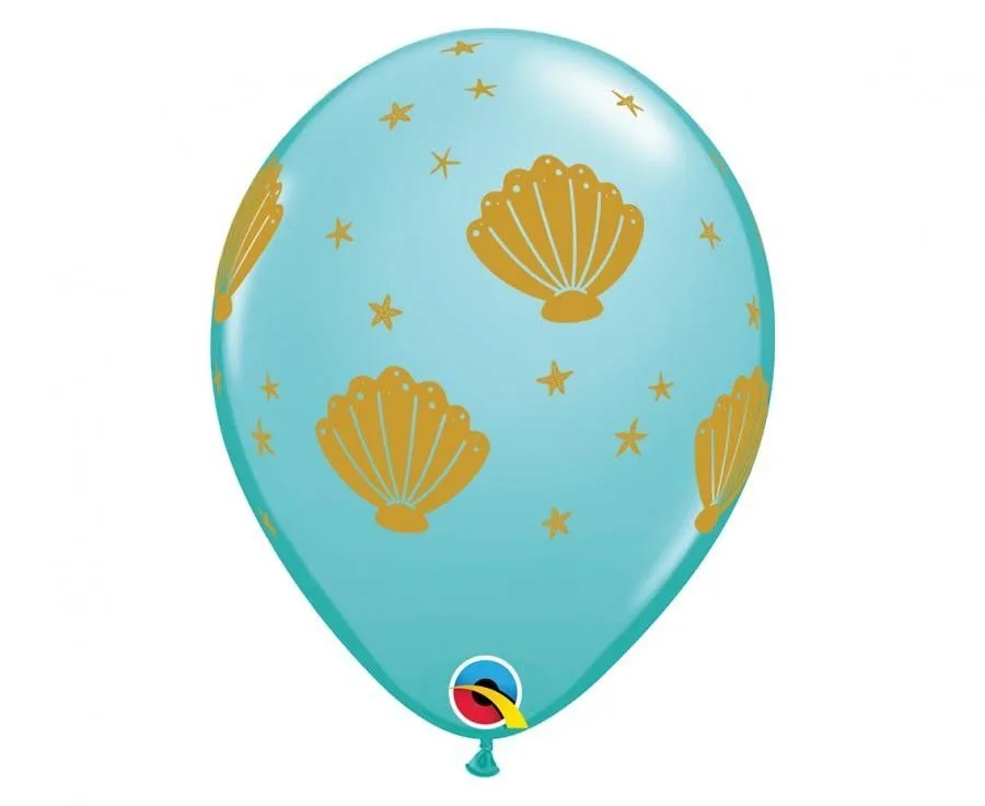 Sea Shell, Kagyló léggömb, lufi 6 db-os 11 inch (28 cm) Rendeld meg most