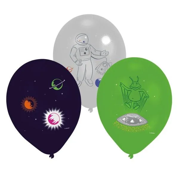 Űr Space léggömb, lufi 6 db-os 11 inch (27,5 cm) Olcsóbb