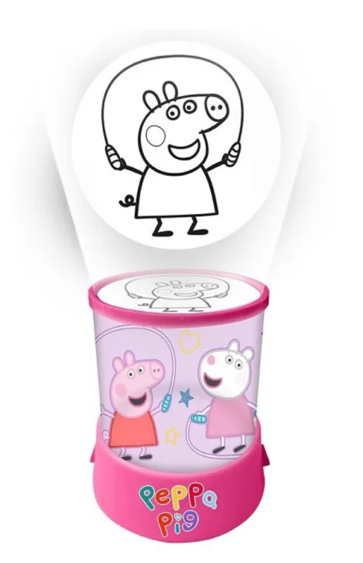 Azonnali szállítás Peppa malac 2 az 1-ben kivetítő, lámpa, éjszakai fény