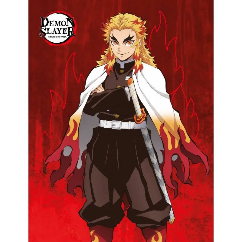 Népszerű Demon Slayer Rengoku polár takaró 130x170 cm