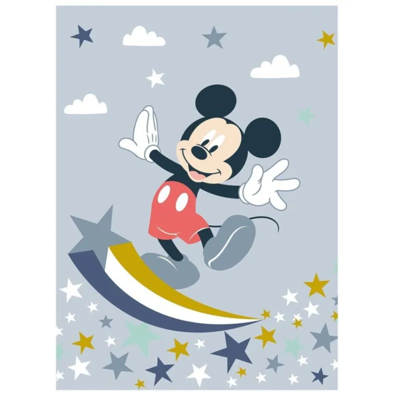 Outlet Disney Mickey Star coral fleece takaró 110x150cm