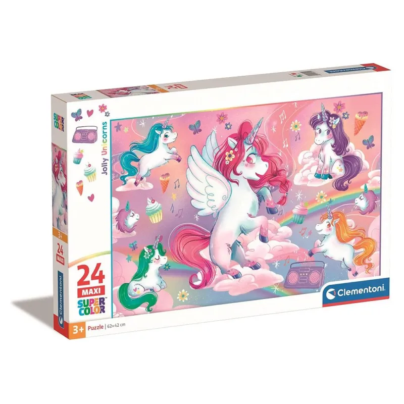Azonnali szállítás Unikornis Jolly 24 db-os maxi puzzle Clementoni