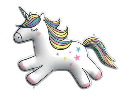 Unikornis Rainbow Colors fólia lufi 96 cm Azonnal elérhető