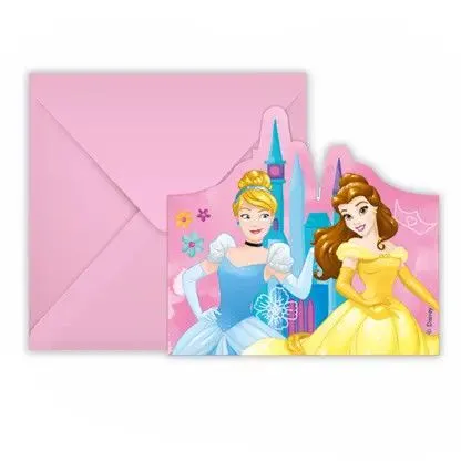 Utolsó esély Disney Hercegnők Live Your Story party meghívó 6 db-os FSC