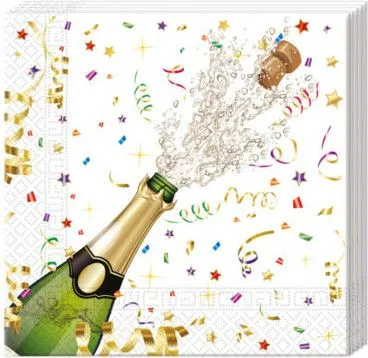 Bestseller Csillogó ünneplés Sparkling Celebration szalvéta 20 db-os 33x33 cm