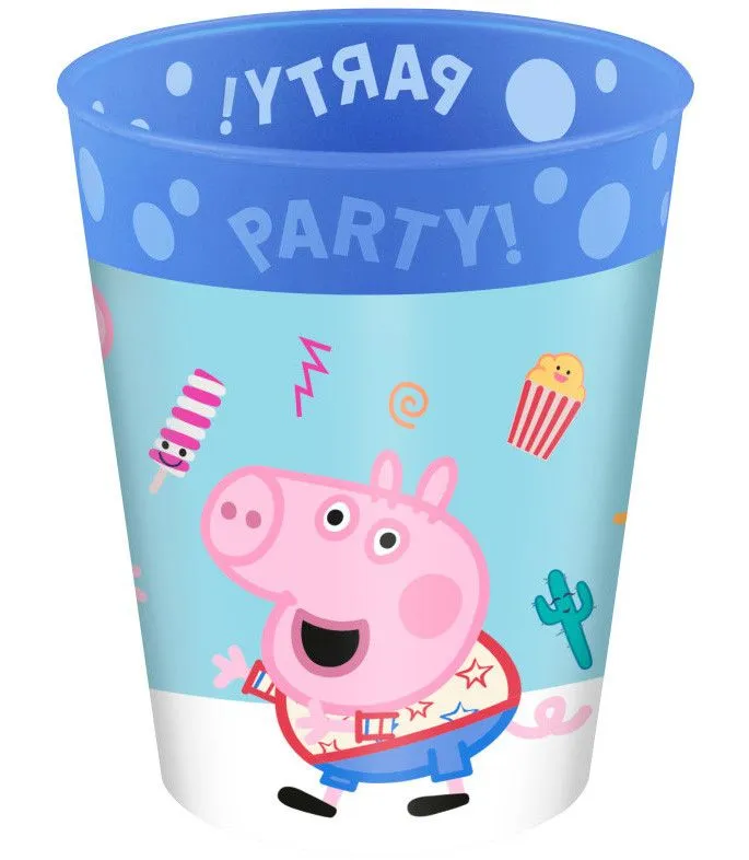 Végkiárusítás Peppa malac Messy Play micro prémium műanyag pohár 250 ml