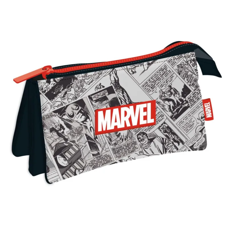 Marvel Comic 3 rekeszes tolltartó 21 cm Vásárlói kedvenc