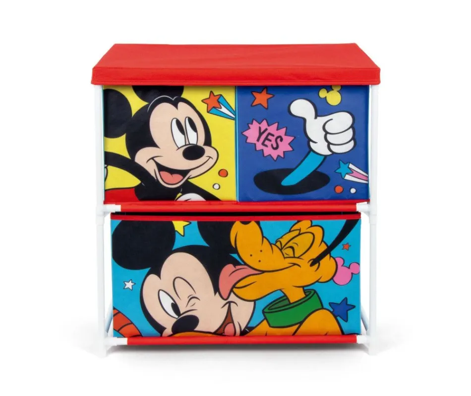 Ajánlat Disney Mickey, Pluto játéktároló állvány 3 rekeszes 53x30x60 cm